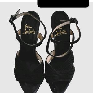 Christian Louboutin Black Women's Wedges